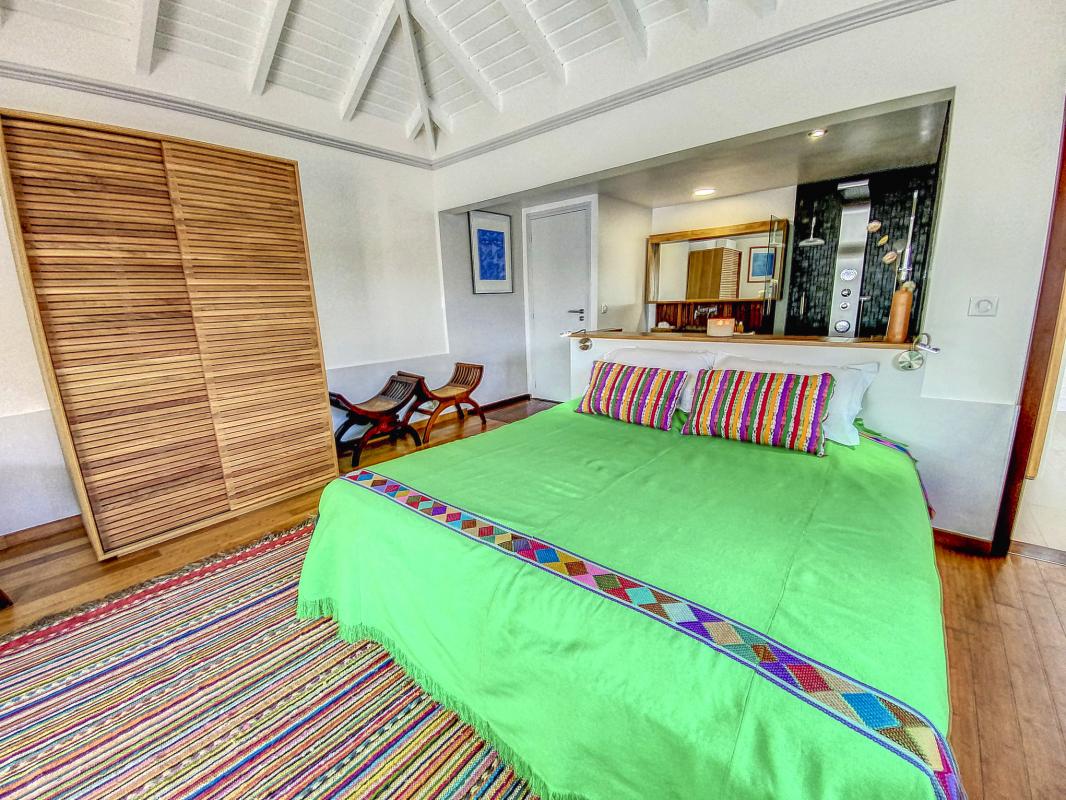 Location Villa 3 chambres Baie Nettlé St Martin-chambre verte-16